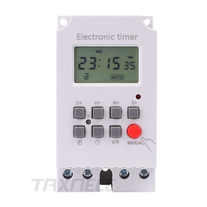 KG316S High Load 30A 220V 7 Days Weekly Digital Electronic Lighting Timer Interval 1 Second Power Direct Output