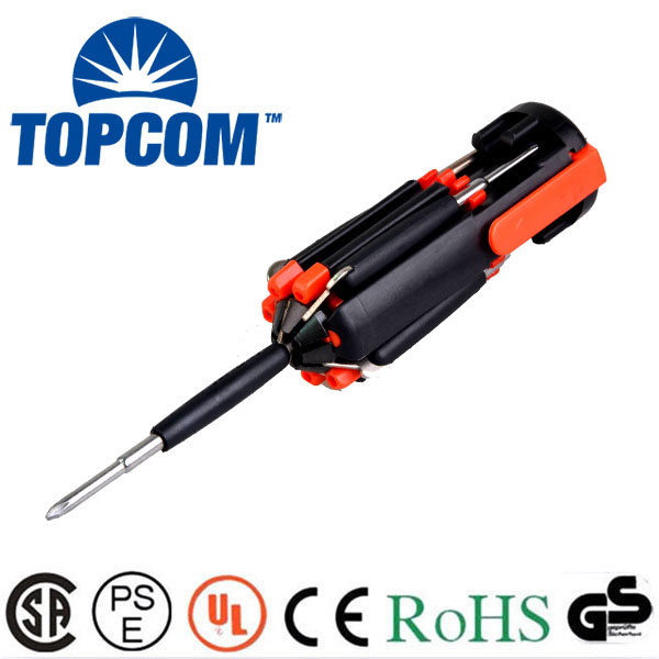 8 In 1 Multi Screwdriver With 6 LED Powerful Torch