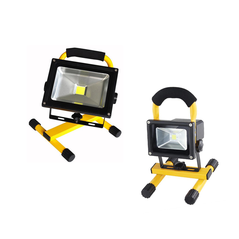 Led Spotlight Lamp Portable 10w 20w 30w 50w IP65 Yellow Rechargeable Led Floodlight