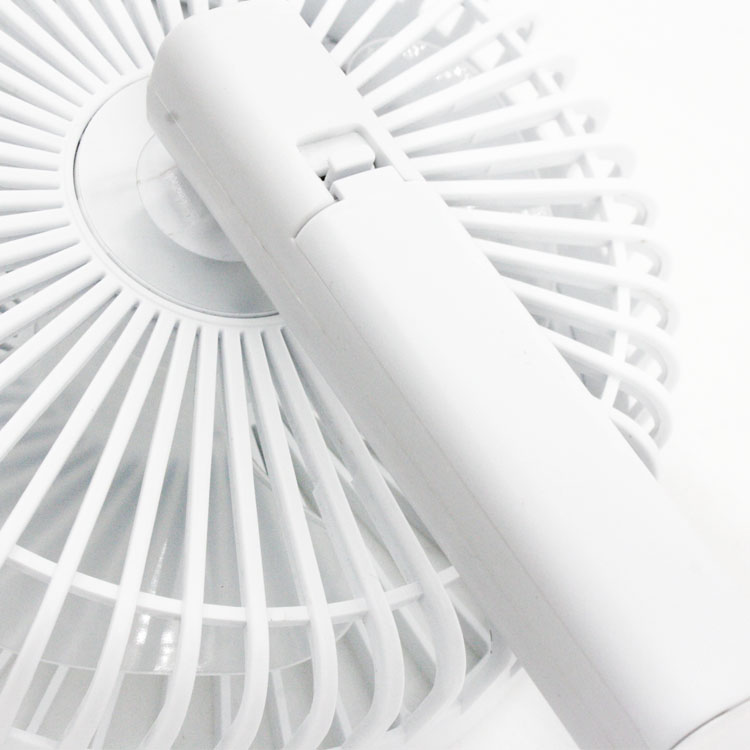 2019 New arrive white modern Rechargeable USB fan for desk of room/library/warehouse/office