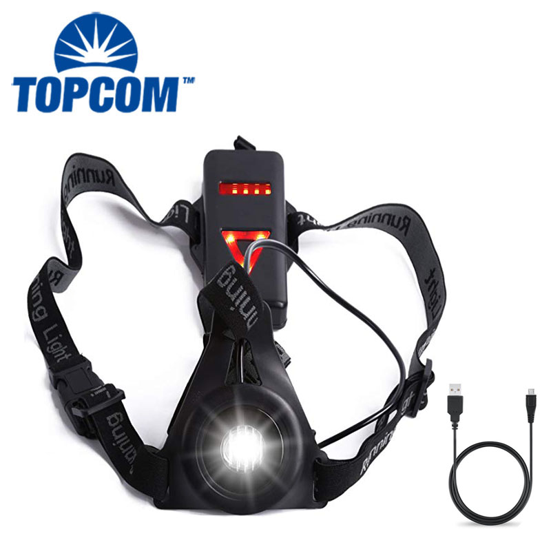 Outdoor USB Charging Night Running Warning Chest Lights 3 Modes Chest Light Running For Sports Photography