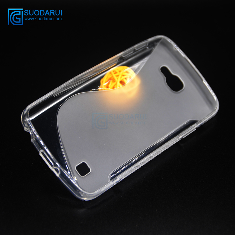 S line tpu case for LG Optimus Zone 3 VS425PP flexible soft gel tpu case Wholesale price Mix colors case