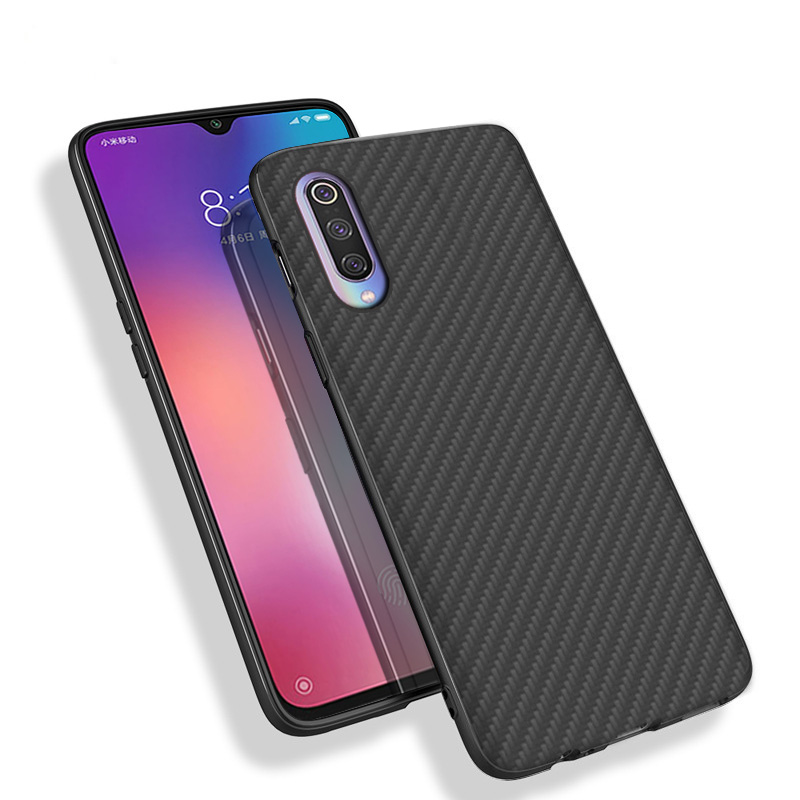 Premium Carbon Fiber  Case Full Sides Protective Shell Back shockproof Cover Design For Xiaomi mi9 mi9 SE