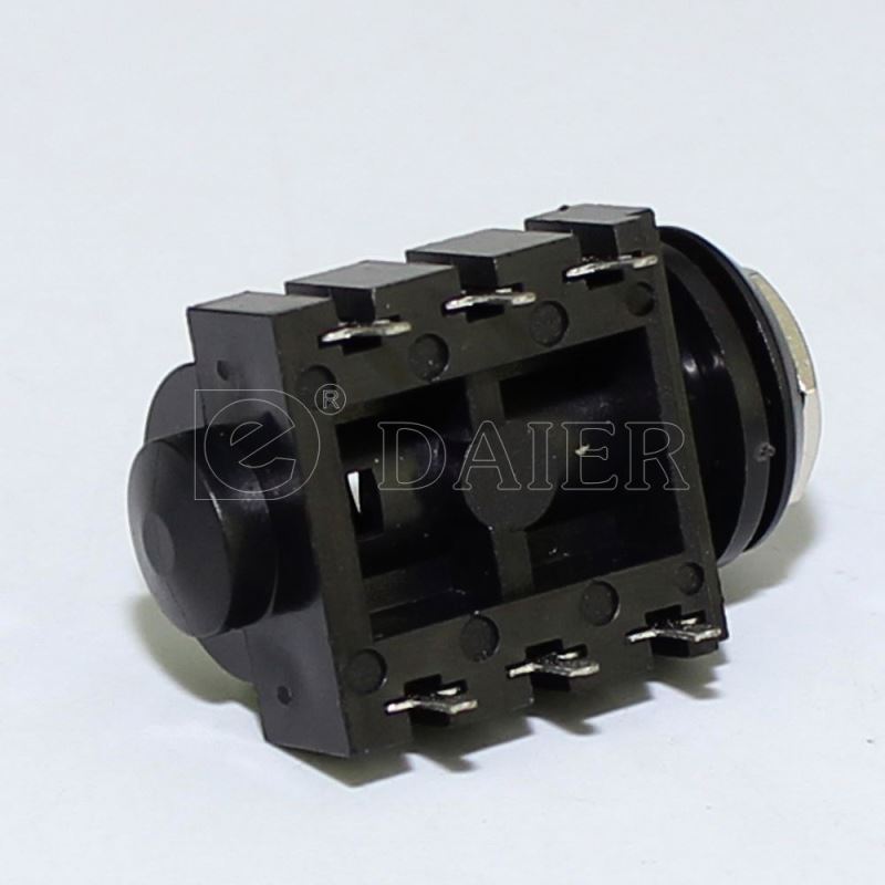 PJ-644C PCB stereo switched jack 6.3mm