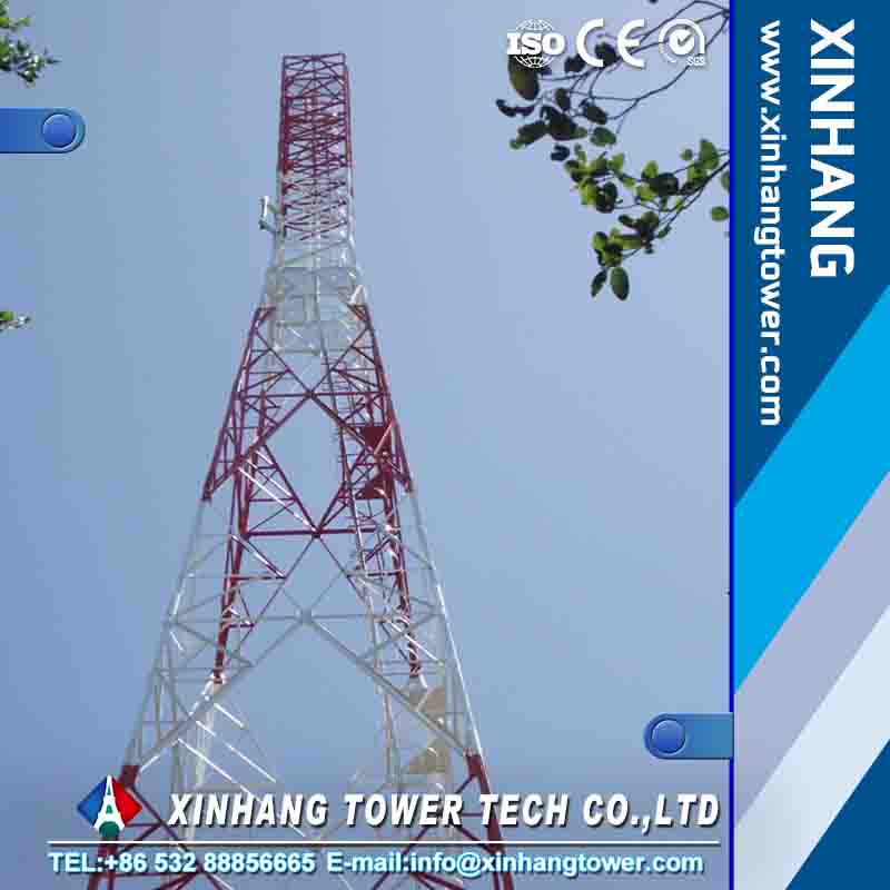 aluminum telescopic communication tower pole steel telecommucation tower