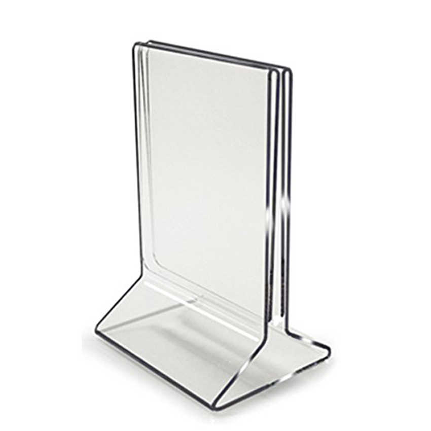 Custom stand display restaurant hotel accessories gift-craft crystal acrylic card menu-holder