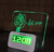 Romantic blue and green 4 USB Port Message Board Clock Electronic Luminous Big Screen Alarm Clock with 4 Ports USB Hubs