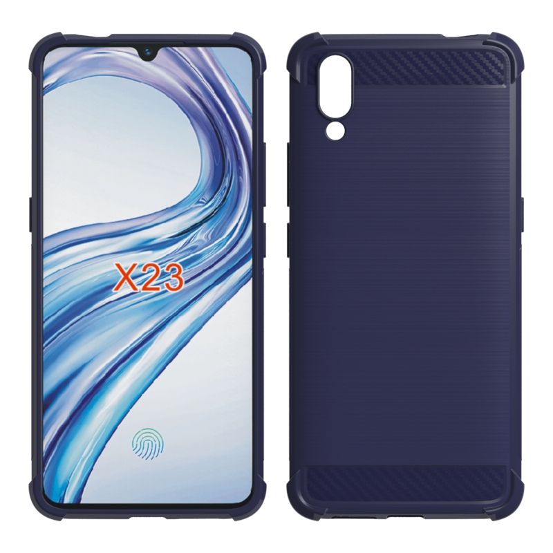 newstyle Carbon Fiber Cover soft Tpu Brushed case For Vivo X23