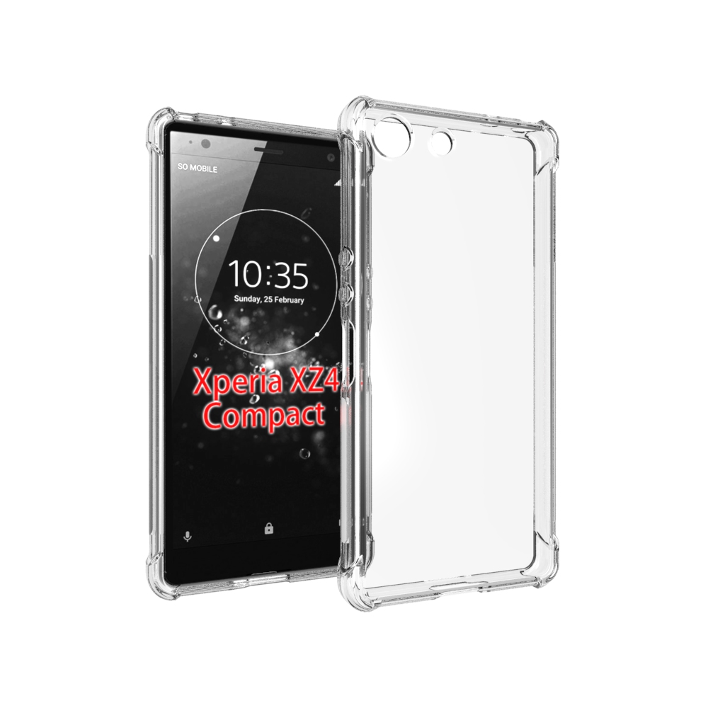Shockproof Tpu cover case for SONY Xperia XZ4 Compact Transparent soft TPU cover