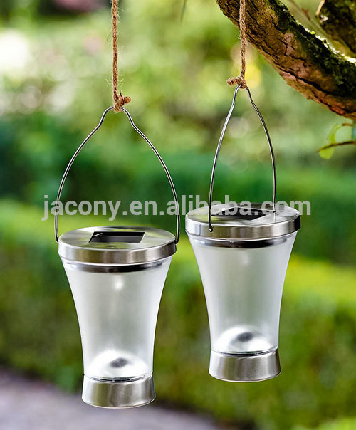 3-in-1 Outdoor Solar LED Stake Pathway Garden Lamp Portable Hanging Table Lantern (JL-8603)