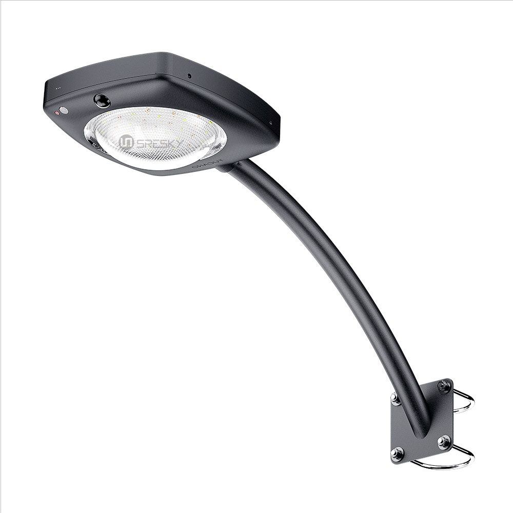 Newest patent arm design 12w wall lamp outdoor solar light with remote