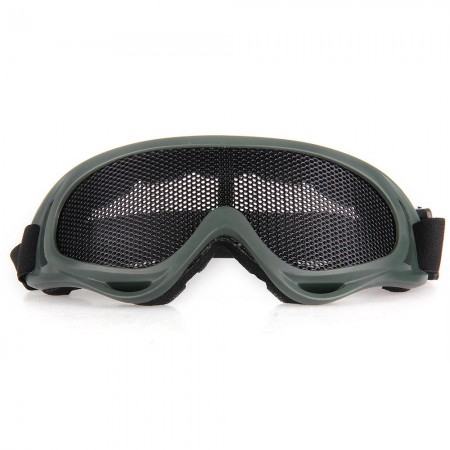 Airsoft Tactical Metal Mesh Eyes Protection Glasses Goggle