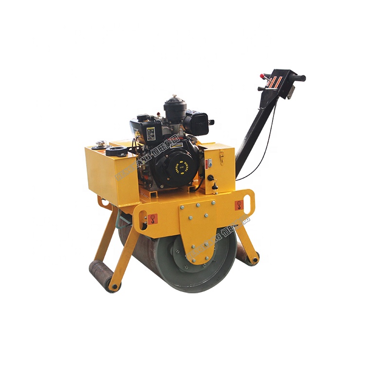 small self-propelled vibratory single drum road roller