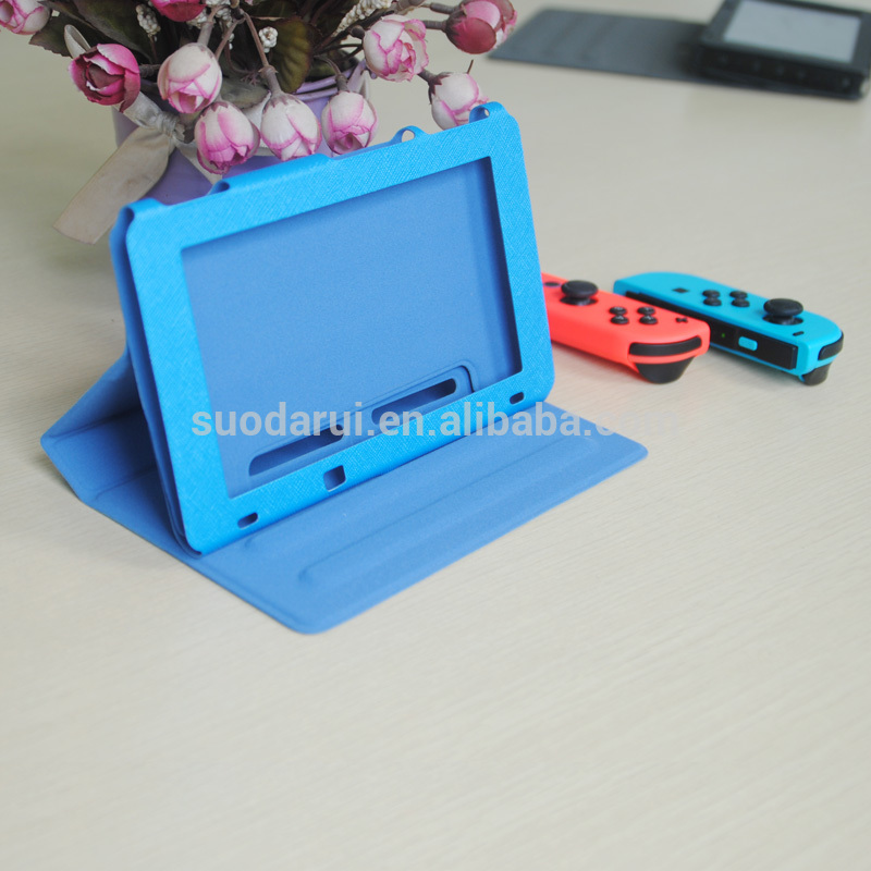 Book Stand Leather cover for Nintendo Switch case Factory supply