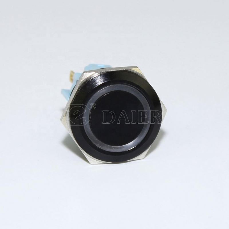 Mini Round Normally Open 5 Pin 5A 220V Illuminated Start Switch