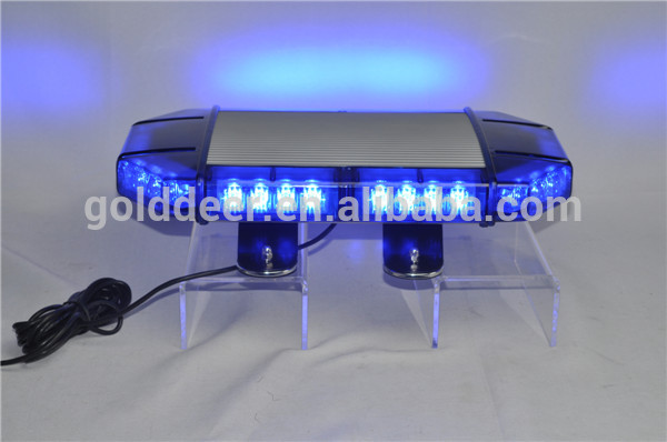 Magnetic mount Ambulance blue led warning mini lightbar (TBD20646-4a6g)