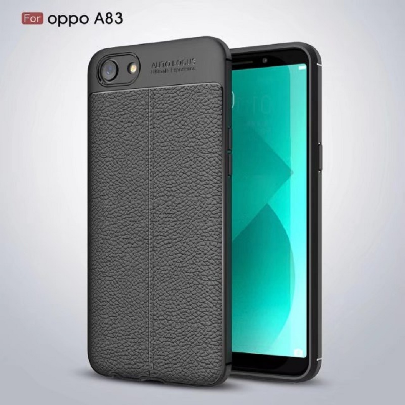 New Design Carbon Fiber Lichee Pattern For OPPO A83 Pro Soft TPU Case For OPPO A83