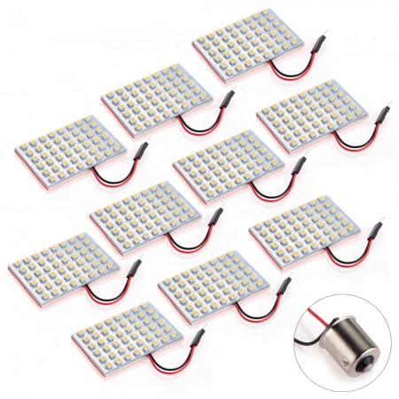 Trailer Vehicle 48 LED 3528SMD Warm White Panel Light 1156 BA15S Base