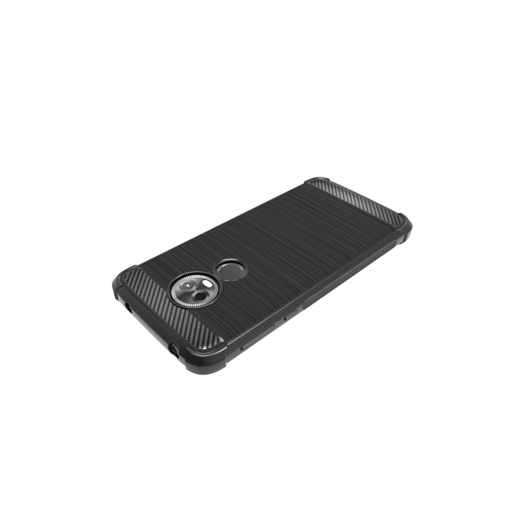 newstyle Carbon Fiber Cover soft Tpu Brushed case For Motorola Moto G7 Power