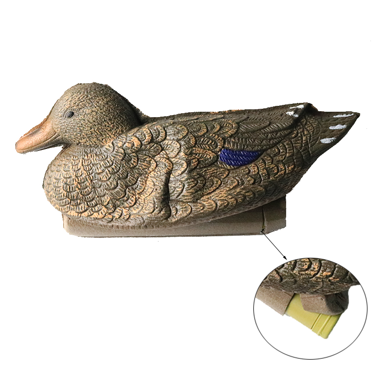 Floating & durable inflatable stuffed duck decoy hollow hunting stuffed XPE duck decoy