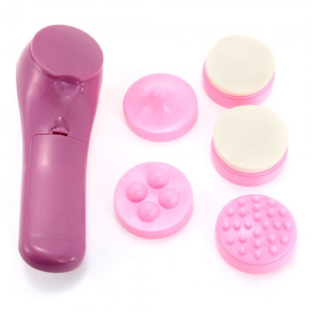 5In1 Electric Face Facial Cleaner Skin Care Massager Scrubber Cleansing Brush Deep Clean