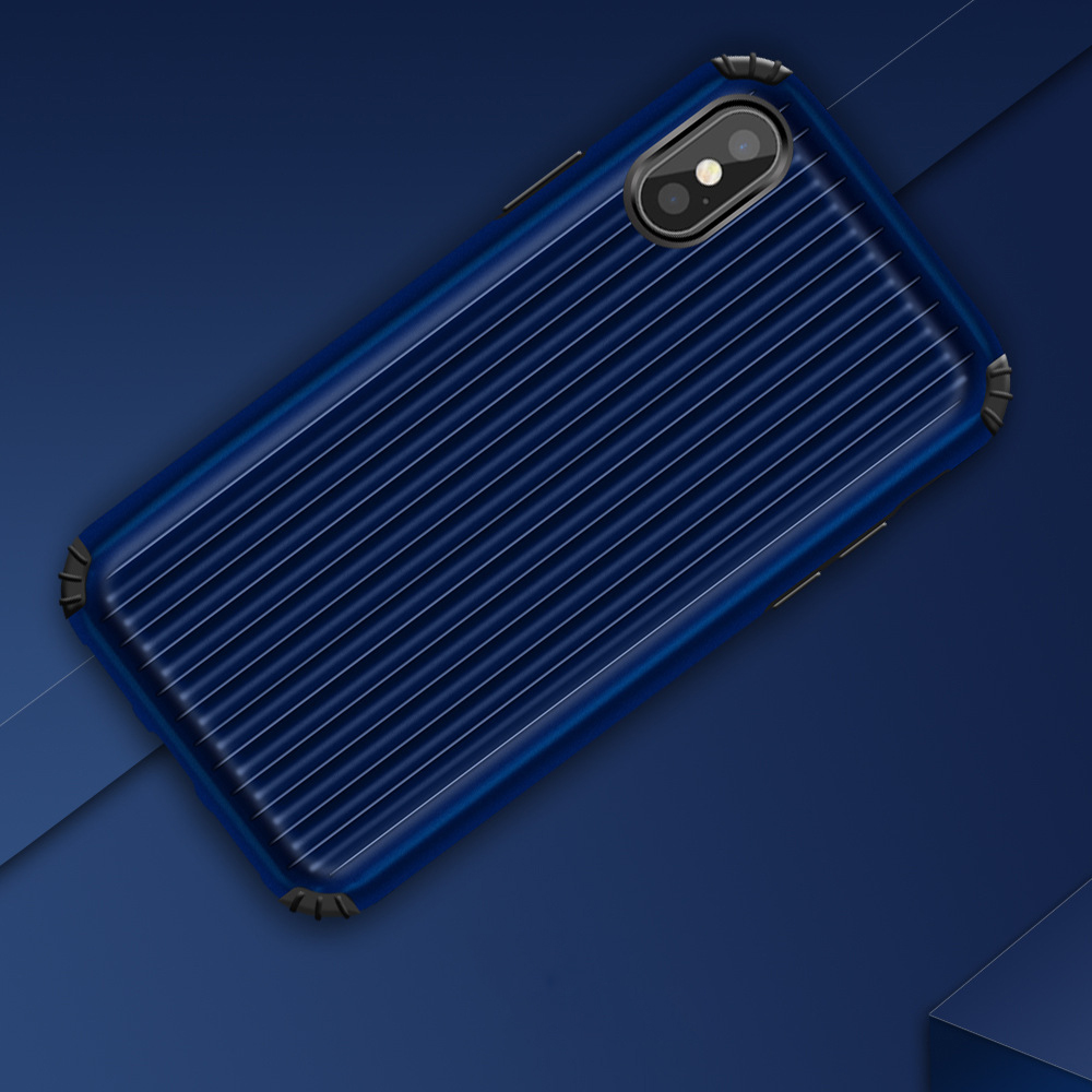 New Suitcase style case for iPhone X tpu+ PC Hard back cover