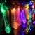 Christmas LED solar string lights are powered by new and upgraded solar power Solar water droplets light