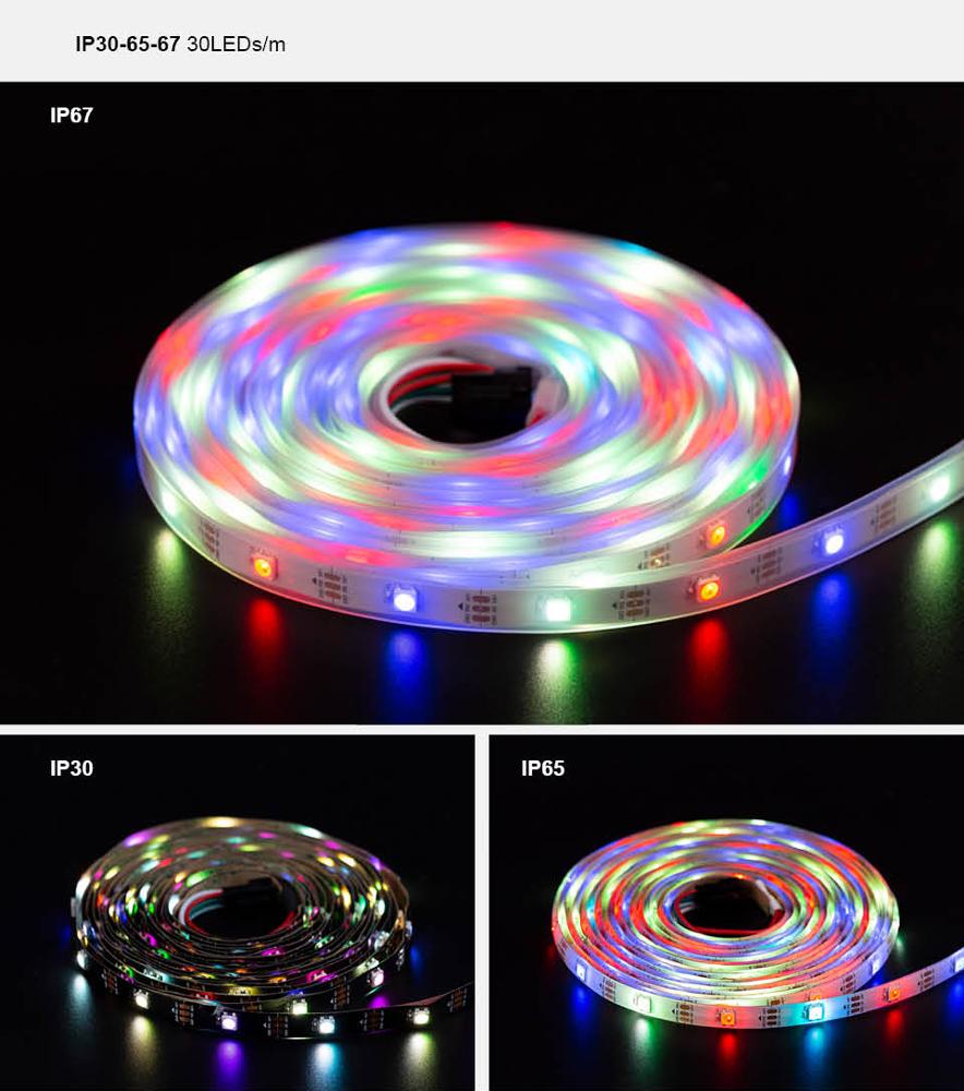 Best Price 5v 1m 2m 5m Addressable SK6812 RGBW led strip Neutral white WWA Waterproof 30/60/96/144 leds/pixles/m similar WS2812B