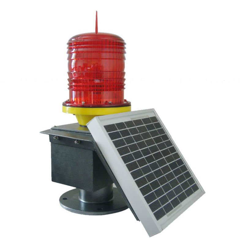 Solar powered low intensity Obstruction Aviation Light