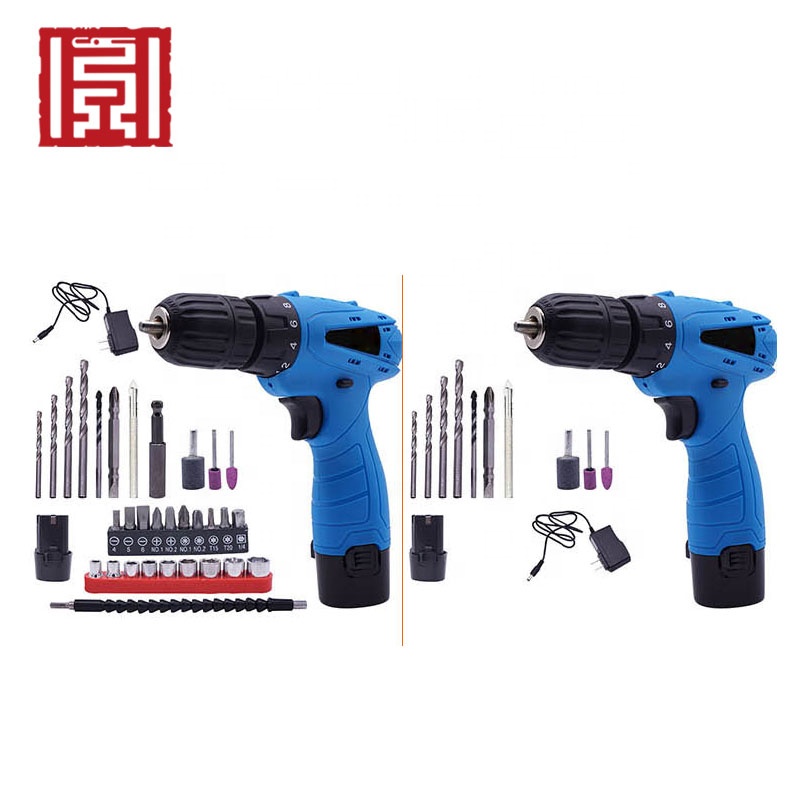 Portable precision rechargeable cordless electric hand drill screwdriver motor set