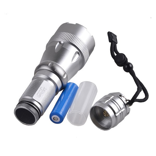 Diving Equipment T6 Aluminum IP68 Waterproof LED Flashlight