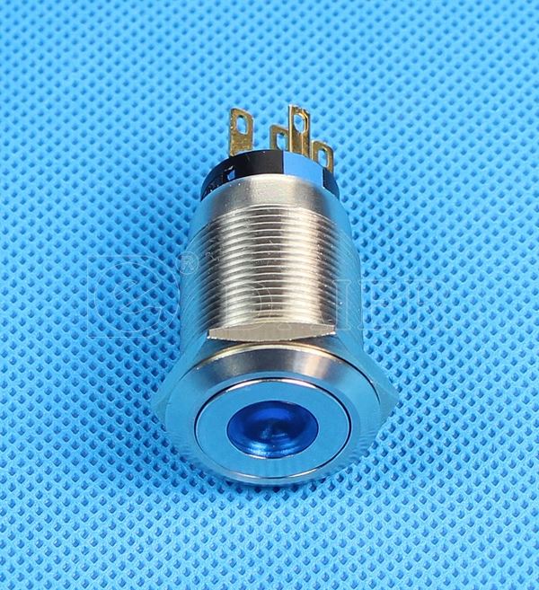 Big Round Button Normally Open Stainless Steel Push Button Power ON