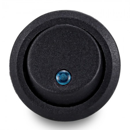 Hot Sale In Stock 4 Mini Round Blue LED Rocker Indicator Switch 3 Pin On-Off 12V DC