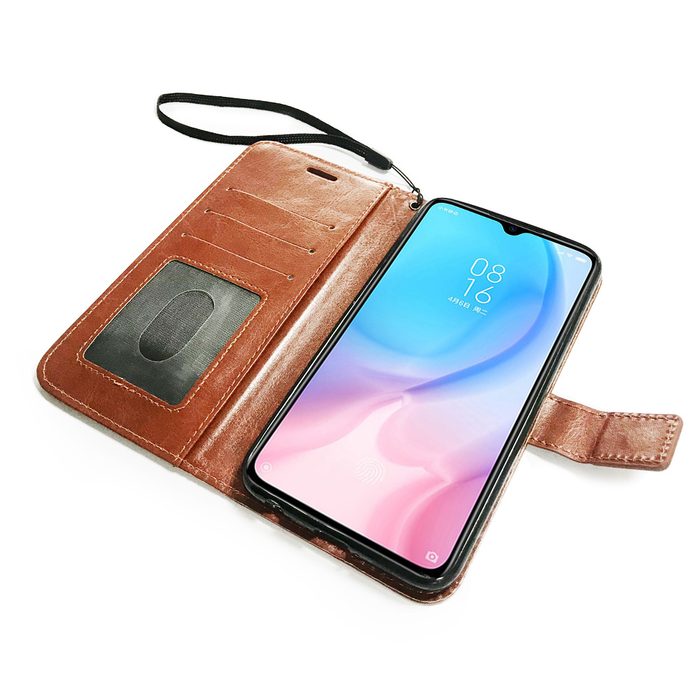 High Quality PU Leather Magnetic Flip Case for Xiaomi CC9 with stands Wallet Book Cell phone Case
