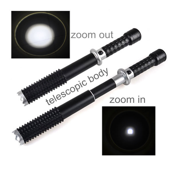 LED Bat Flashlight Multi-Functional Self-Defense Security Military LED Flashlight
