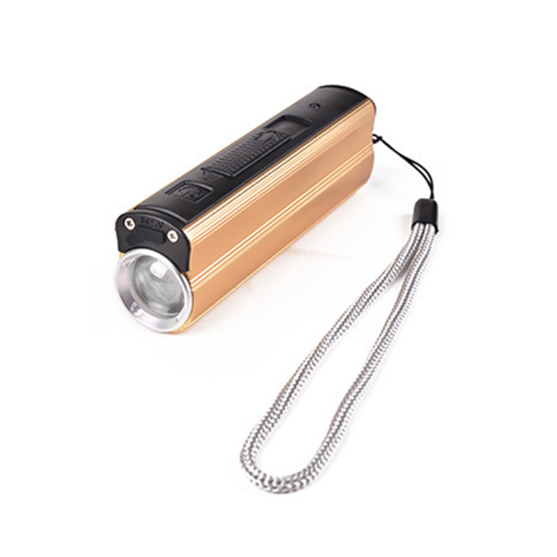 3 Mode Multi-Function Portable USB Charging Cigarette lighter Super Bright  LED Torch Flashlight With Power Bank,Exclude Battery