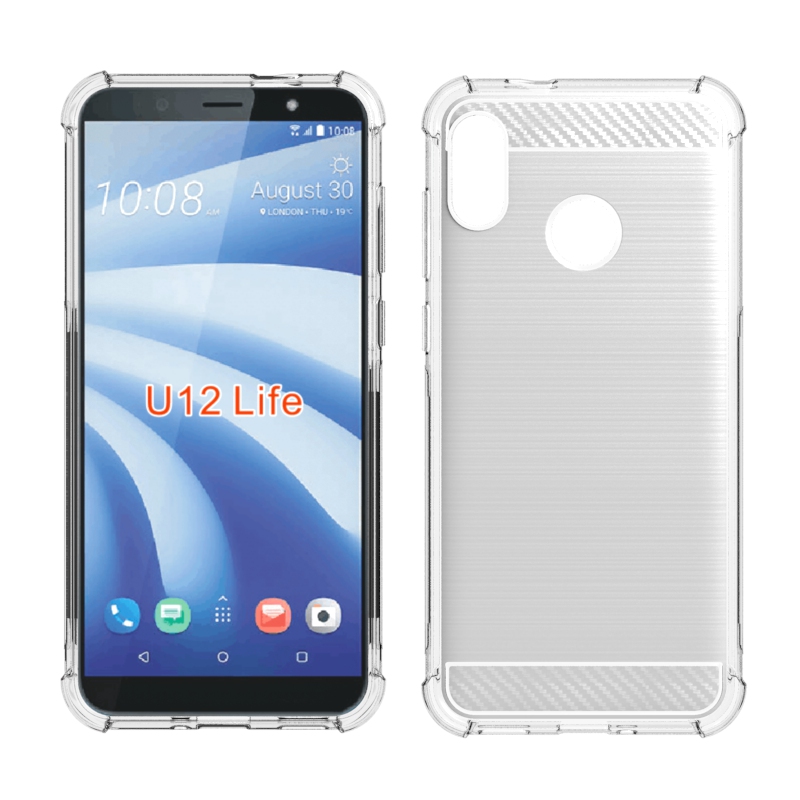 newstyle Carbon Fiber Cover soft Tpu Brushed case For HTC U12 Life