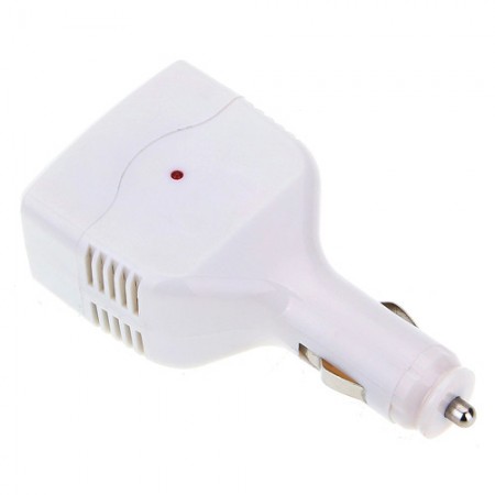 Car USB Charger Power Inverter Adapter 12V-24V to 220V DC to AC Converter White