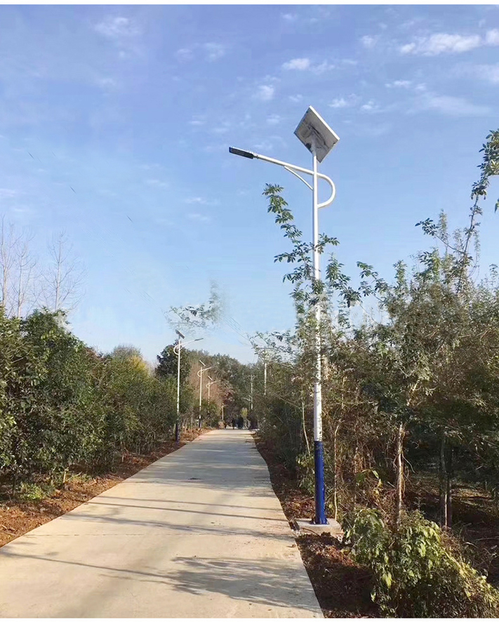 30ah lithium battery CE led solar street light solar energy lighting system light control pius time control