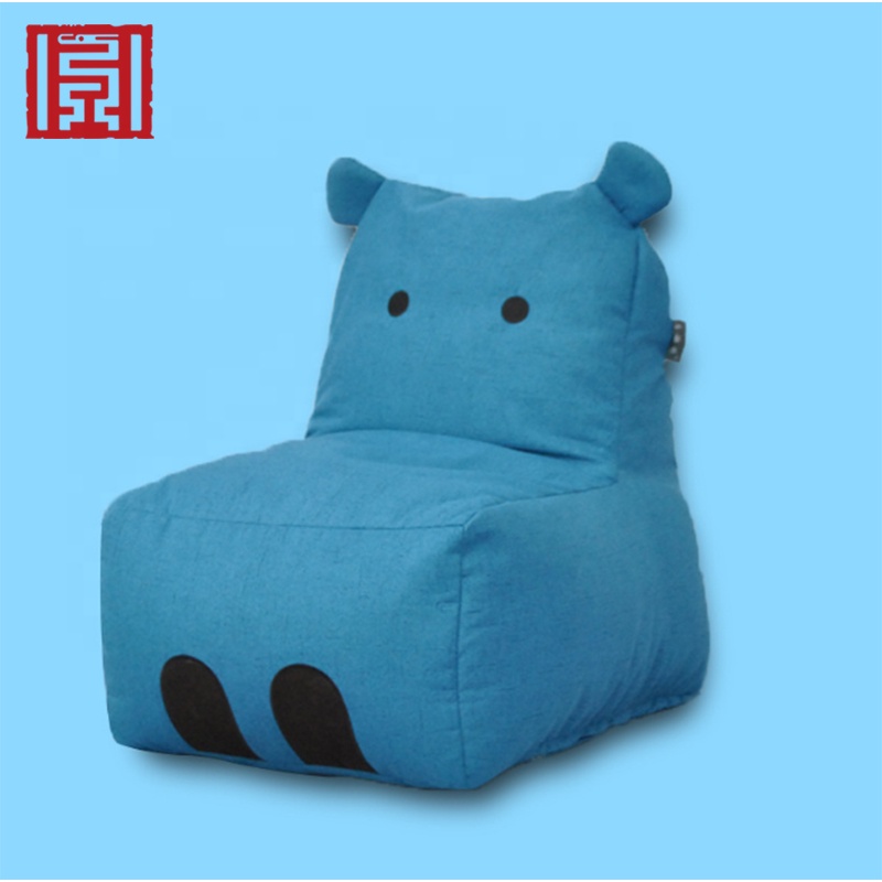 Custom Waterproof Children Small Cartoon Panda Lazy Boy Bean Bags for Kids