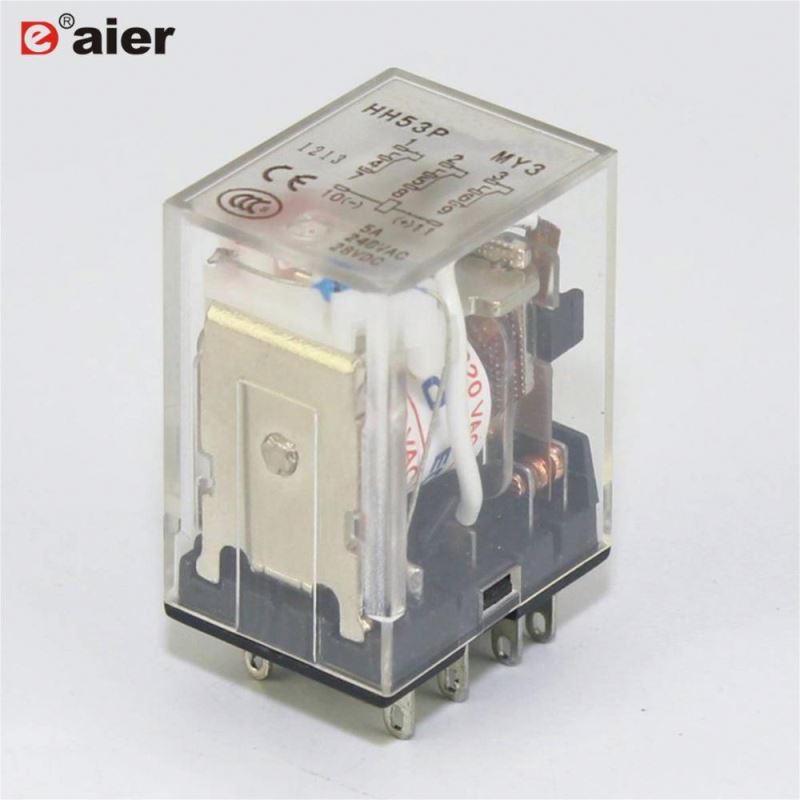 5A 240VAC/28VDC 6V-250V MY3 11 Pin Relay