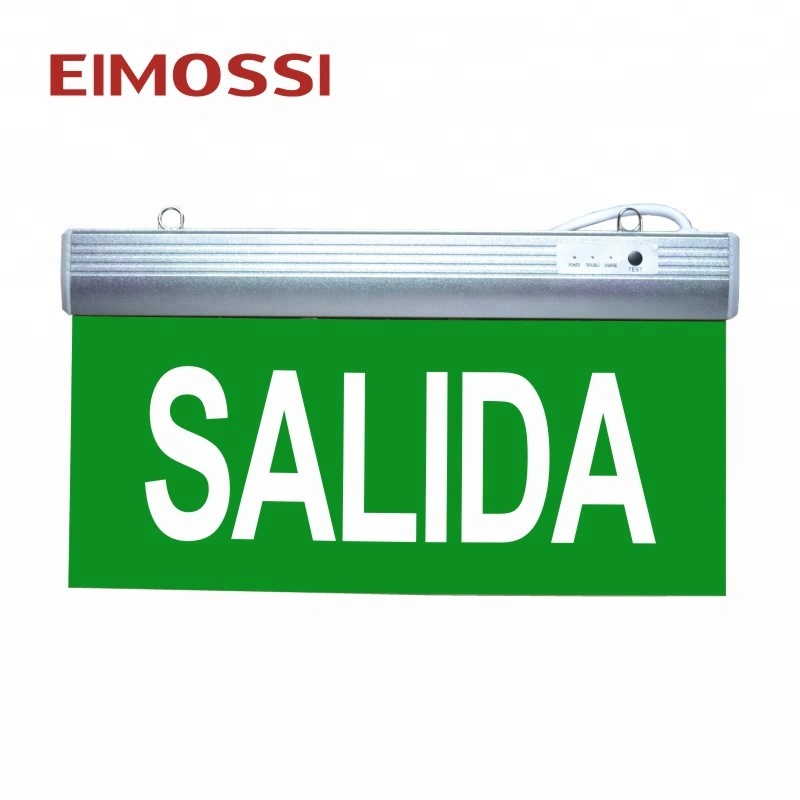 Led Doubled-sided SALIDA Running man Emergency Exit Sign