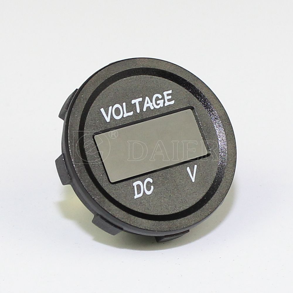 12V Meter LED Digital Display DC Voltmeter Voltage Meter with Terminals for Car Automobiles Motorcycle Truck Boat Marine