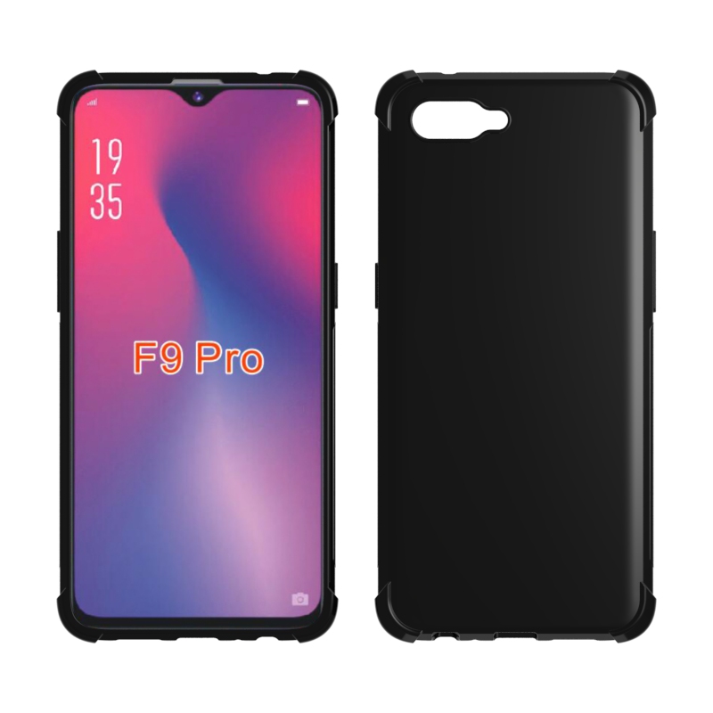 Transparent Shockproof soft Tpu cover case for OPP O F9 Pro