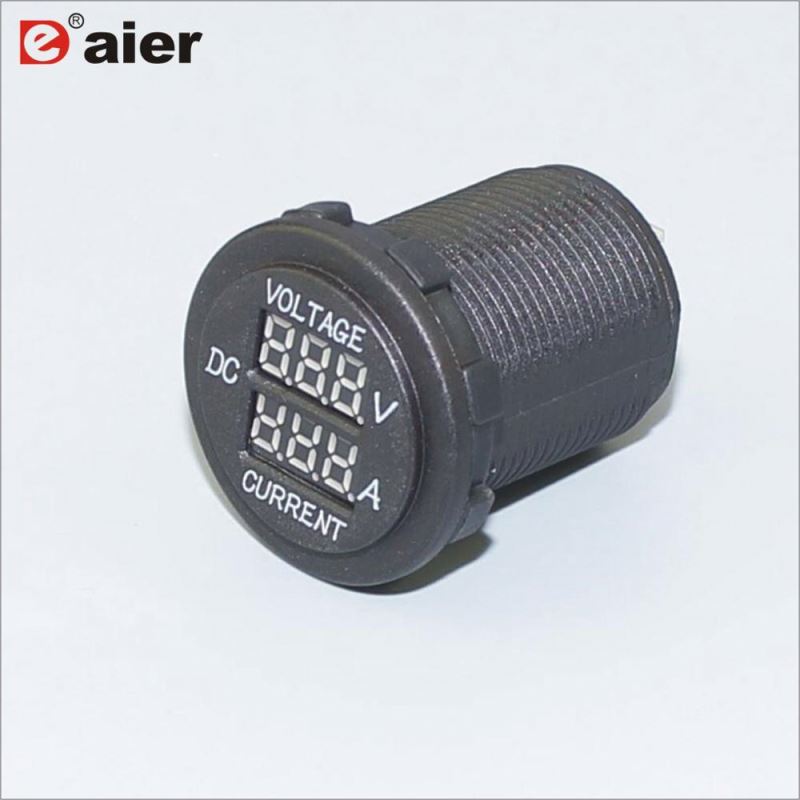 Waterproof Auto Power Socket Digital Ammeter With LED