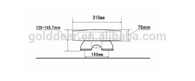 LED Super Thin Aluminum Frame Lightbar (TBDGA03926)