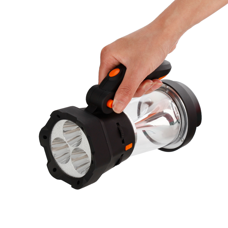 Multi Function Tools Portable Outdoor USB Rechargeable LED Camping Lantern Alarm Lights AM FM Radio