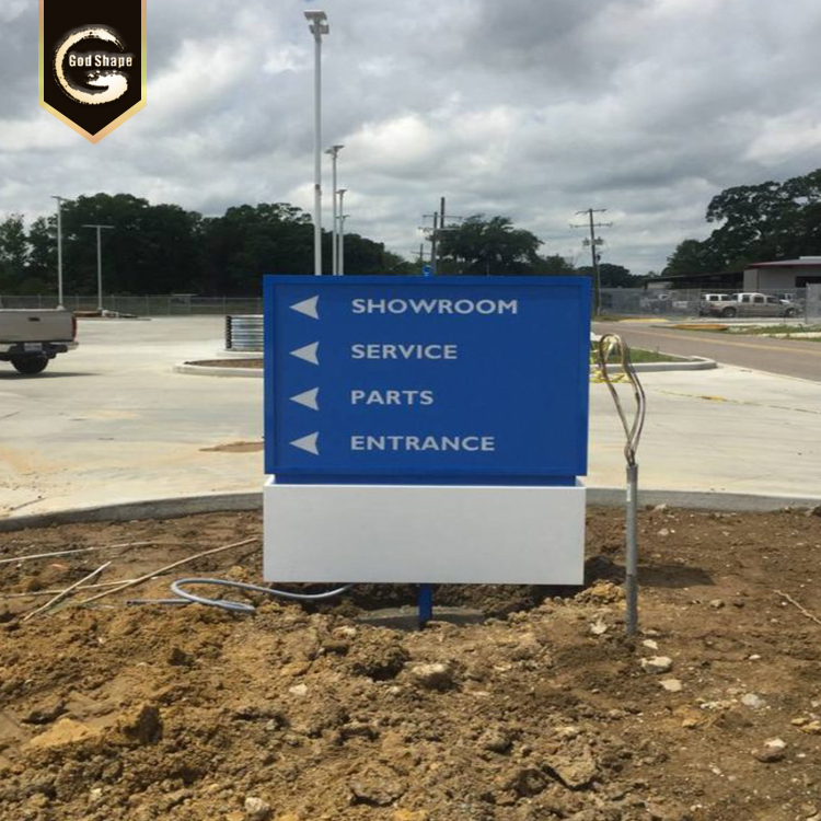 customized freestanding metal  wayfinding led Signs outdoor sinage display
