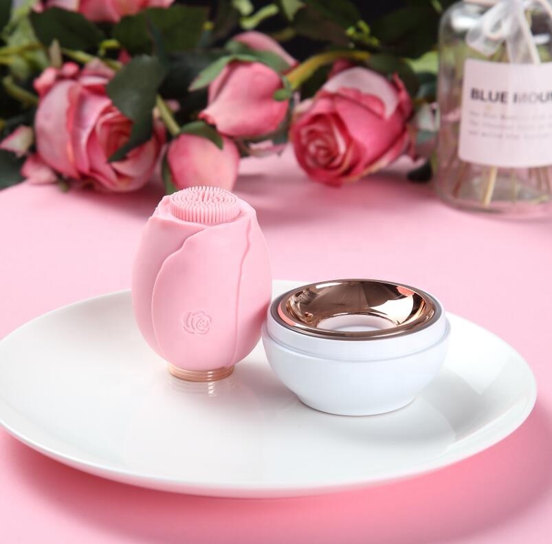 Innovative 2019 electric face cleansing brush facial silicone brush