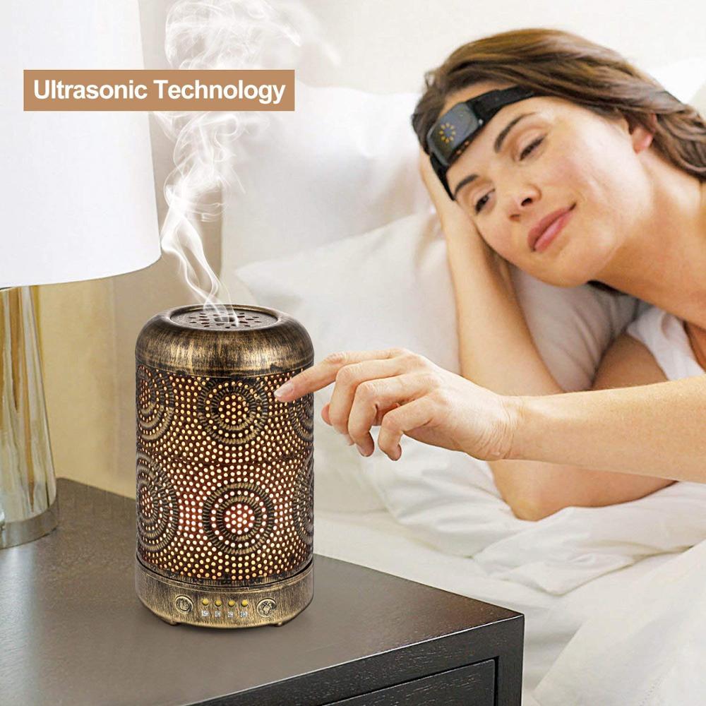 100ml Metal Aroma Diffuser with Colorful LED spa room diffuser, New Trending product 2019 on all kinds of Trading platform